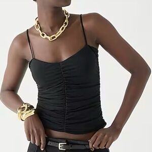 NWT J. Crew Ruched Sweetheart Tank Top in Matte Jersey – Size Medium